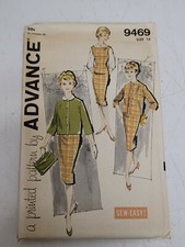 Vtg Advance Pattern 9469 Teen Seperates 1950's Size 15 Sew Easy Uncut