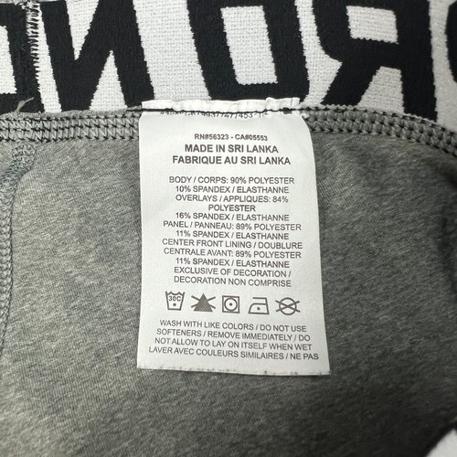 Nike Pro Tights Youth L Large Grey Dri Fit 3/4 Length Cropped Training Fitted - Picture 6 of 11