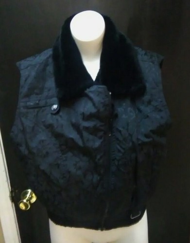 NILS Skiwear Women's Ski Vest Faux fur collar size 8 - Picture 1 of 3