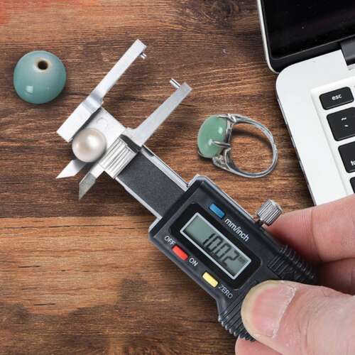 0-25 mm LCD Digital Bremssattel Messgerät Schmuck Messwerkzeug für Durchmesser Dicke - Bild 2 von 12