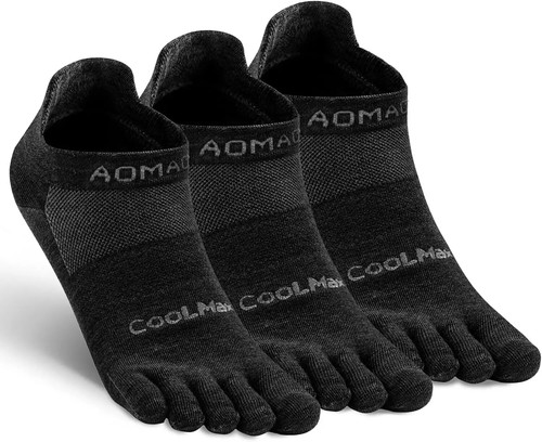 Toe Athletic Running Five Finger Ankle Socks Breathable Quick dry Light weight - Picture 25 of 31