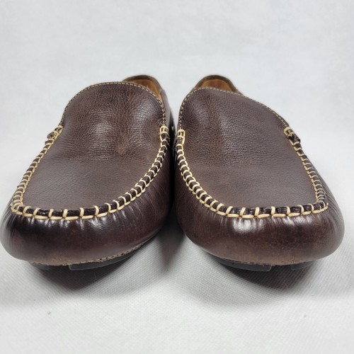 Johnston & Murphy Flex Driving Moc Loafers 25-0940 Brown Leather Men’s 8 M EUC - Picture 2 of 11