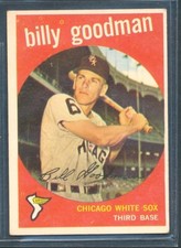 1959 Topps #103: BILLY GOODMAN Chicago White Sox ~ EX to EX+
