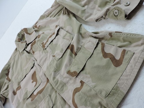 Militär Herren Medium kurze Wüste Tarnmuster Knopf leichte Feldjacke - Bild 7 von 13