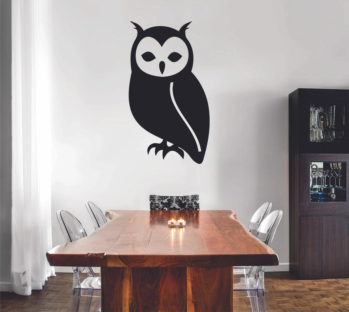 Bird Owl Animal Cartoon Kids Show Vinyl Art Sticker For Home Room Wall Decals