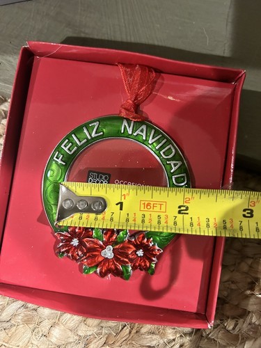 Marco de adorno de Navidad Studio Decor Feliz Navidad ~ Nuevo - Imagen 3 de 6