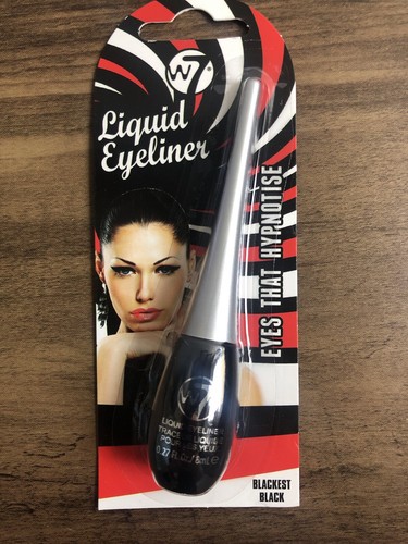 BNIB W7 Eyes That Hypnotise Liquid Eyeliner Vegan Makeup Beauty 8ml - Black
