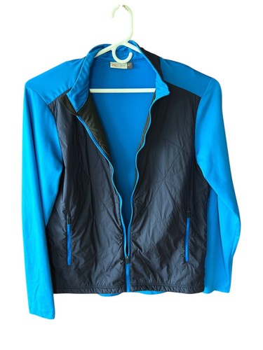 KJUS Retention Jacket Men's Size 52 Large Regular Blue Gray Full Zip Mid Layer - Picture 5 of 12