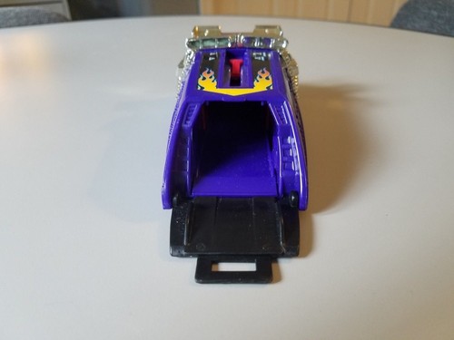 HOT WHEELS KOOL TOYZ POWER LAUNCHER PURPLE FLAMES CHROME LOOSE - Picture 2 of 7