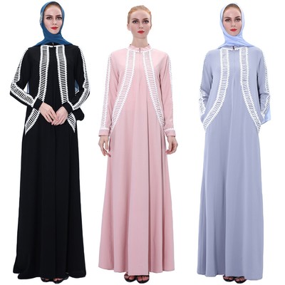 Ramadan Abaya Women Muslim Long Maxi Dress Dubai Kaftan Arab Robe Cocktail Gown | eBay