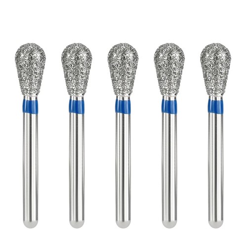 Dental Diamond Burs Barrel FG Medium Grit/ Super Coarse 5-50Pcs Round/Long/Pear - Picture 12 of 13