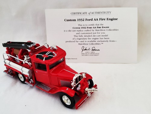 Matchbox Collectibles Limited Edition Custom 1932 Ford AA Fire Engine Truck - Picture 10 of 12