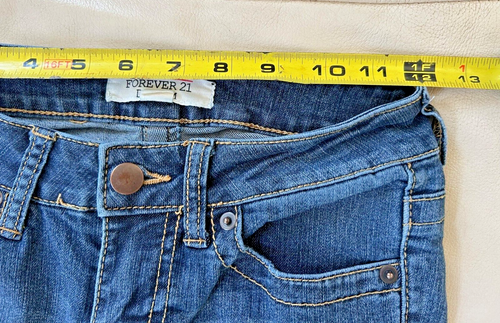 Forever 21 Women's Juniors Denim Jeans Size 24 Blue Skinny Leg (24x31) - Picture 4 of 4