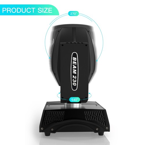 Zoom 7R 230W Moving Head Light 16+8 Prism Beam Gobo Spot DMX512 Stage Party Bar - Picture 10 of 15