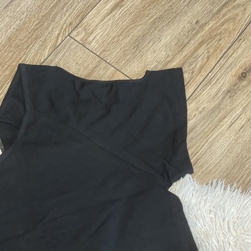 New With Tag Extra Touch Womens Black Cold Shoulder T Shirt 3X - Picture 3 of 8