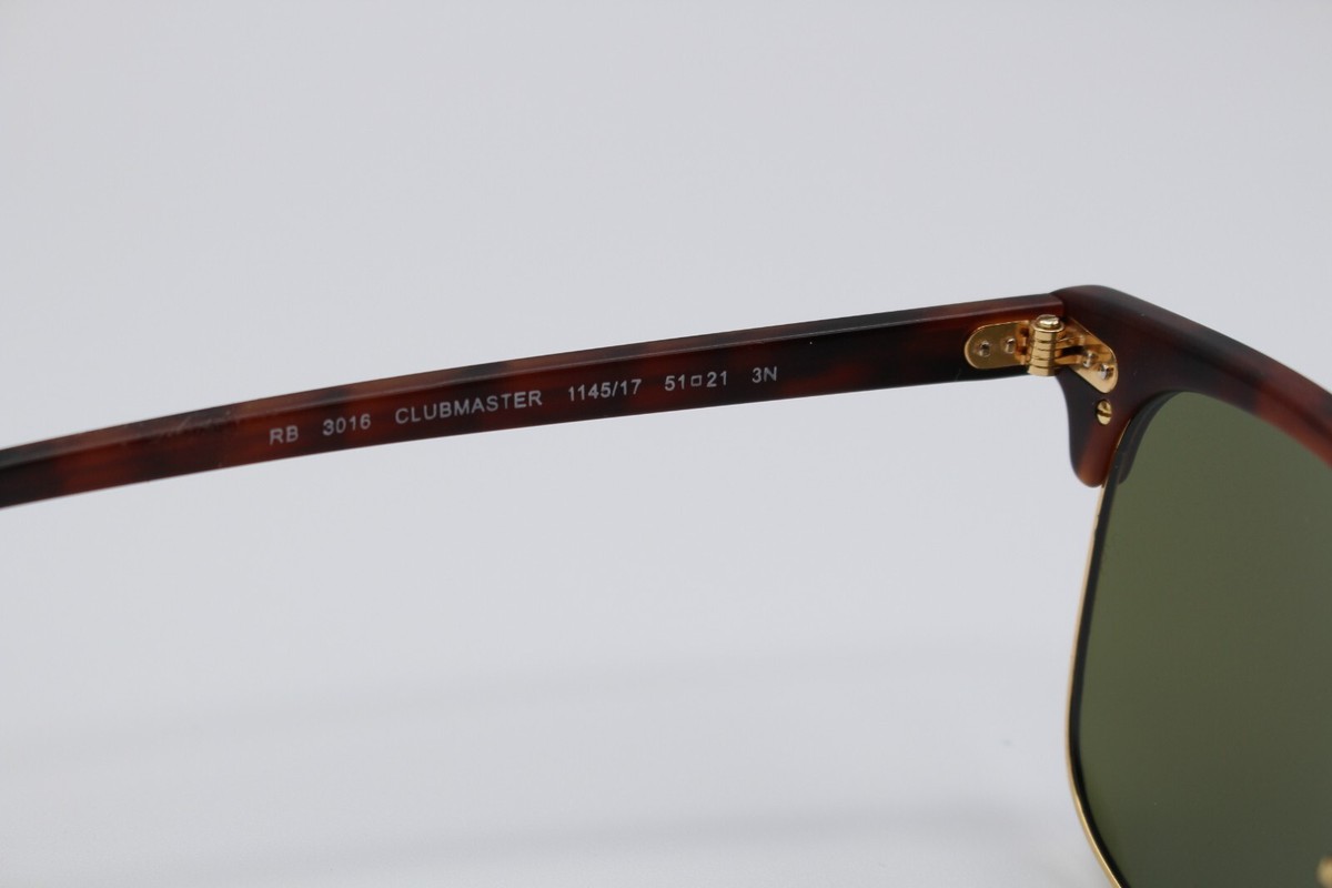 Ray-Ban Sunglasses RB 3016 Clubmaster 1145/17 51-21 Brown