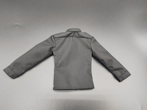 Modelo de camisa negra para caballero a escala 1/6 para cuerpo estrecho de 12 - Imagen 2 de 2