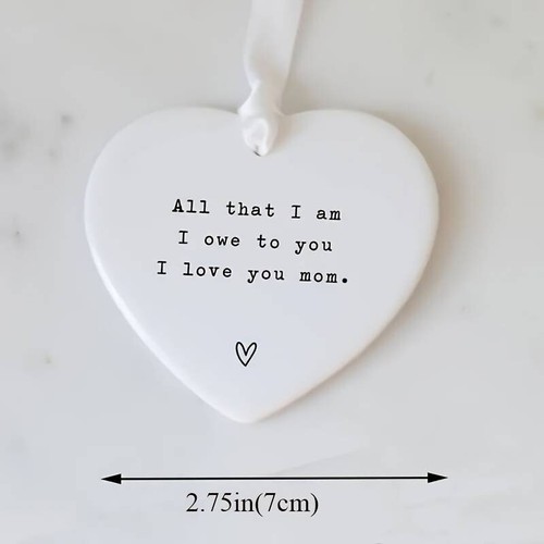 I Love You Mom Hanging Ornament, Mother's Day Gift - Picture 4 of 11