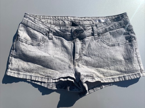 CITY STREETS Tie Dye Distressed Black & White Hot Pants Booty Shorts 7 ❤️sj18m8 - Picture 1 of 10