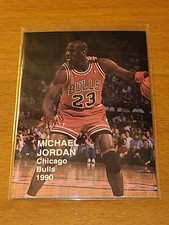 BULLS MICHAEL JORDAN 1990 NBA SUPERSTARS CARD B