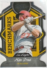 2019 Panini Leather & Lumber #B-3 Mike Trout Benchmarks