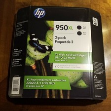 Genuine HP 950XL High Yield 2 Pack Black  in Retail Box (Exp: 10/19)