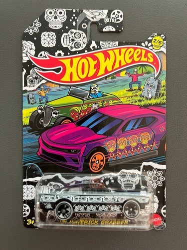 Hot Wheels Dia De Los Muertos Halloween Complete Set of 5 Cars 2021 NEW RARE - Picture 3 of 6