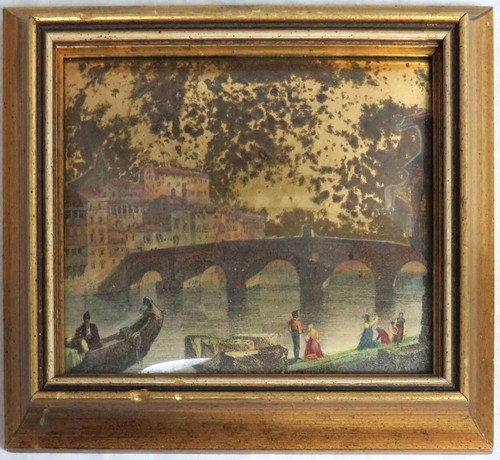 VINTAGE 4 SUNGOTT ART STUDIOS GOLD LEAF DECOUPAGE FRAMED GROUPING #751 - Picture 4 of 11