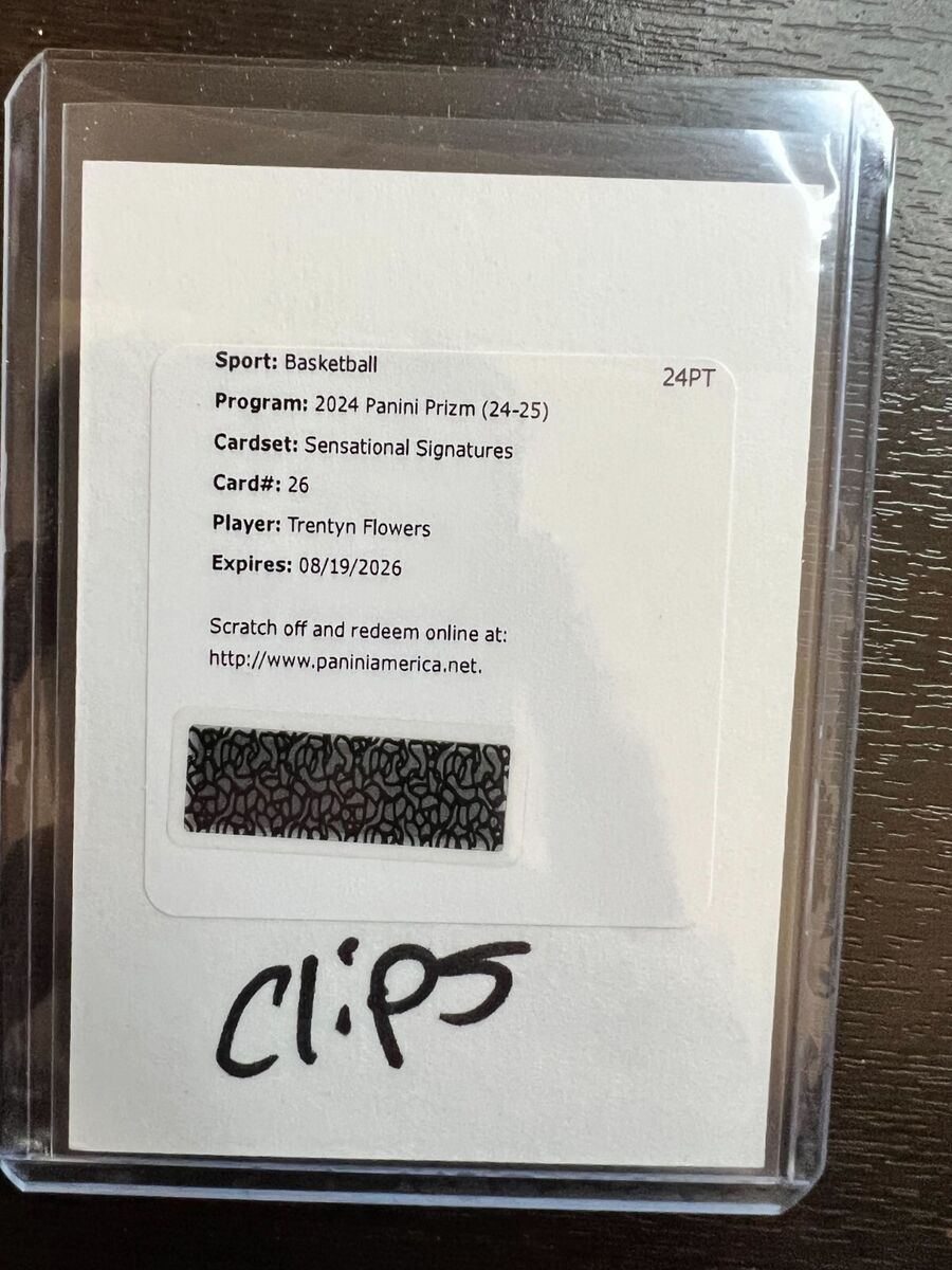 2024-25 Panini Prizm - Sensational Signatures Trentyn 2024-25 Panini Prizm - Sensational Signatures Trentyn