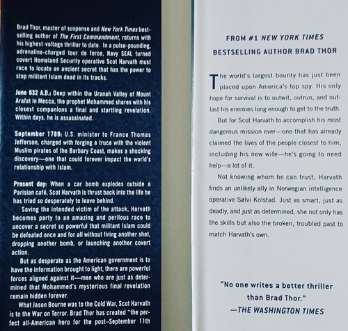 4 HB Books by Brad Thor: Act of War/Athena Project/Last Patriot/Near Dark - Picture 3 of 3