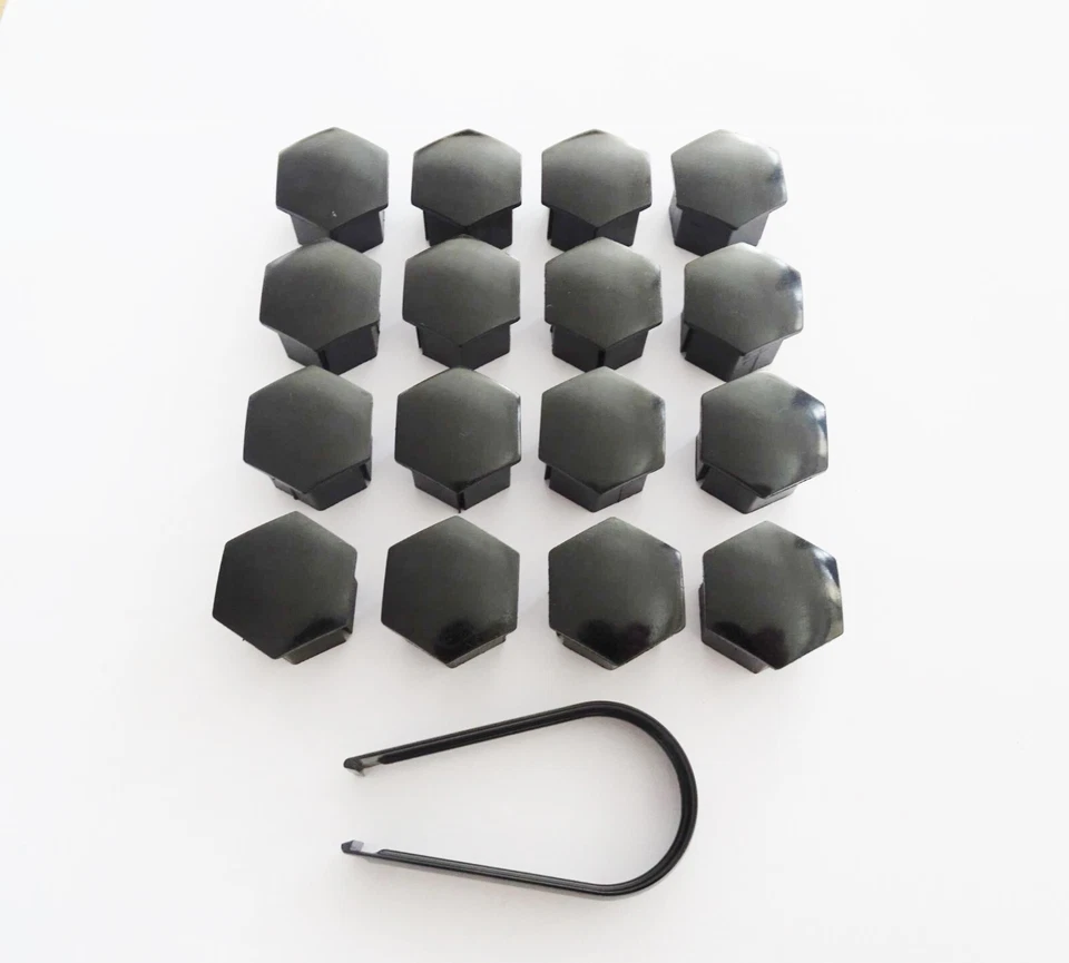 КОЛПАЧКИ БОЛТОВ ГАЕК КОЛЕС PEUGEOT 1007 2008 3008 5008 17 мм ЧЕРНЫЕ ПОДЛИННЫЕ x16 - Изображение 2 из 4