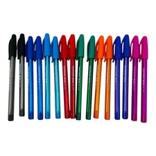 16 Pens Paper Mate Inkjoy Assorted Color Ballpoint Pens Medium Point