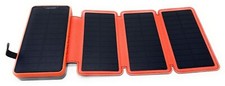 26800mAh 4 Solar Panel USB Power Bank 2 Quick Charge Ports Water Resistant