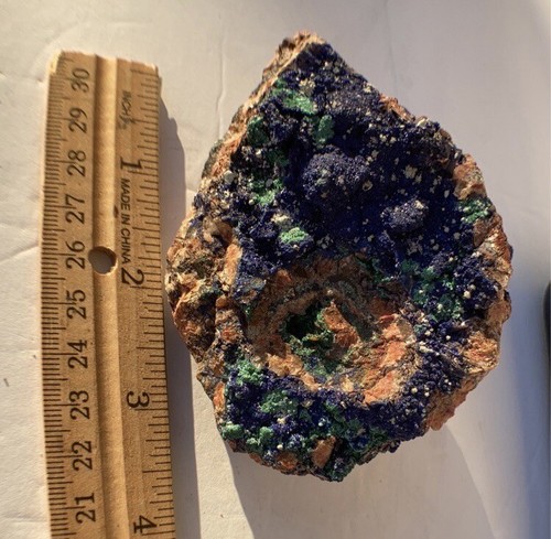 403 Gramm BESTER NATÜRLICHER Azurit/Malachit auf seltenem Quarz & Bleiglanz Matrix Exemplar! - Bild 3 von 21