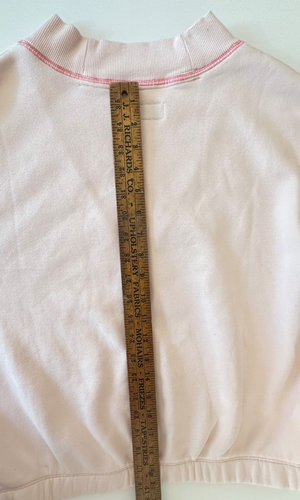 Free Assembly Sweatshirt Womens Sz SMALL V-Neck Pink Loungewear Yoga Athleisure - Picture 8 of 9