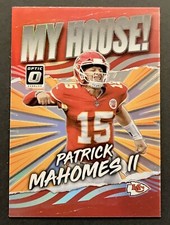 2021 Optic Patrick Mahomes My House! HOLO SILVER PRIZM SP Card #MH-12 Chiefs NFL