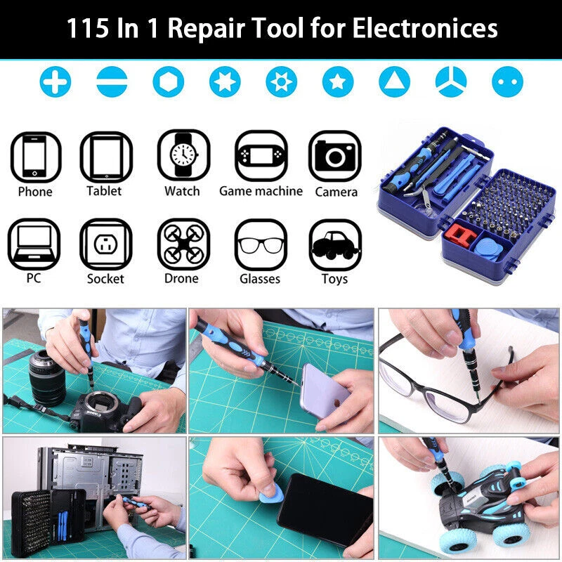 Cell Phone Tablet Repair Opening Tool Kit Set Pry Screwdriver For Iphone Samsung - Image 4 of 4