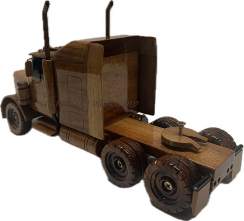 Remolque semirremolque Kenworth camión camionero madera caoba madera modelo de madera nuevo - Imagen 3 de 3