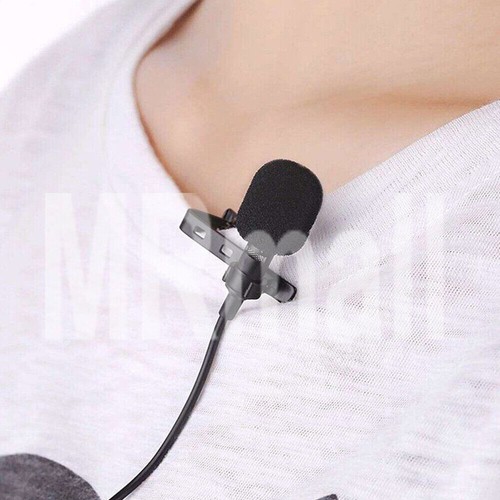 Lavalier Microphone 3.5mm Lapel Clip-on Mic for iPhone Android Smartphones PC - Picture 10 of 14