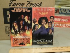 Down in the Delta(NEW) + Panther (VHS x 2) Double Feature LOT ~ HTF Cinema ~ 