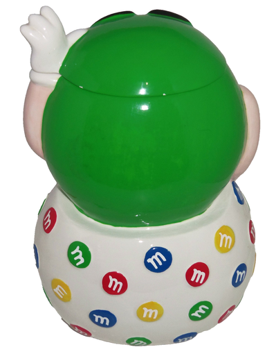Tarro de galletas M&M's M&M Green Gal I derrit for No One Candy 2001 Benjamin Medwin - Imagen 3 de 7