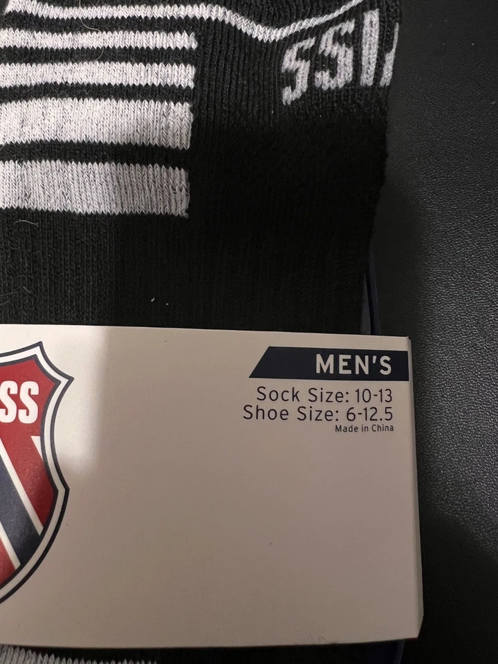 K-SWISS Men NO SHOW ANKLE SOCKS Black White Blue SIZE 6 - 12.5 6 Pairs NEW $28 - Image 2 of 4