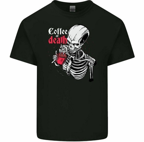 Café O Muerte Camiseta Divertida Para Hombre Calavera Esqueleto Segador - Imagen 25 de 31