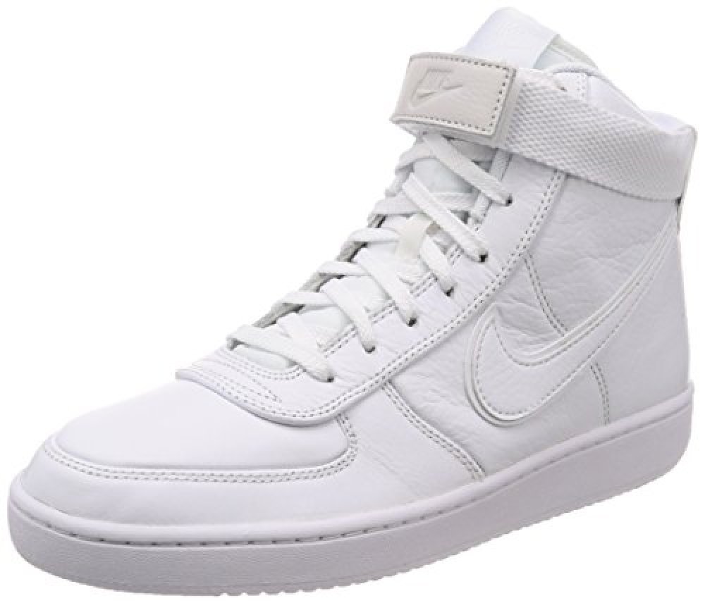 NIKE Men's Vandal High Supreme LTR HK, White White-White NIKE Men's Vandal High Supreme LTR HK, White White-White