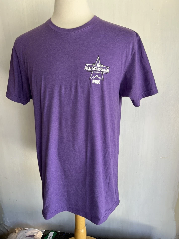 MLB ALL-STAR GAME (2021) Camiseta Oficial Colorado FOX TV BROADCAST CREW GRANDE Foto 4 de 4