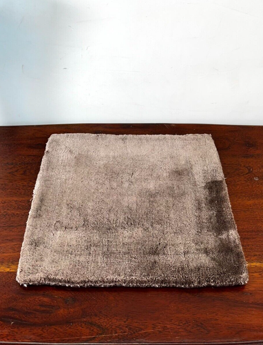 Brown Viscose Hand Tufted Table Placemats Small Mats Kitchen Dining Décor Rugs - Picture 6 of 8