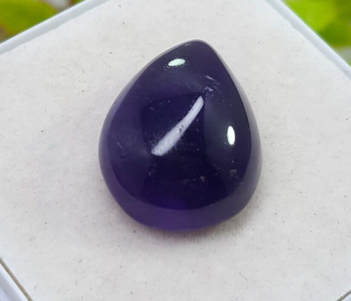 30.35Ct 100% Natural Purple Amethyst Pear Smoothies Cabochon Loose Gemstone AY14