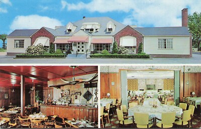 Mountain Laurel Restaurant Thompsonville Connecticut 1960s Advertising Postcard