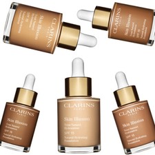 Clarins Skin Illusion Natural Hydrating Full Coverage Foundation 1 OZ / 30 ML