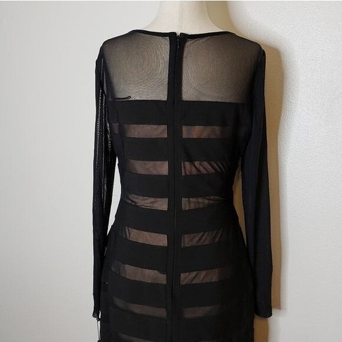 NUOVO Adrianna Papell Illusion Vestito Tubino Fascia Vacanze Occasioni Speciali Notte - Foto 9 di 11